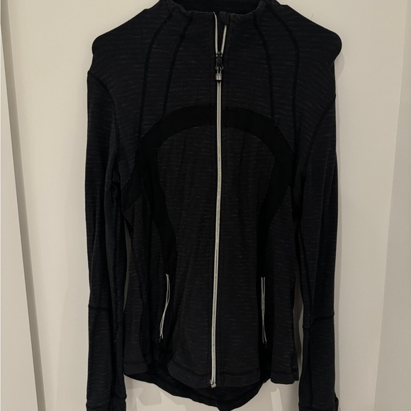 Lululemon Full Length Define Jacket Herringbone/Dark Grey - Picture 4 of 4